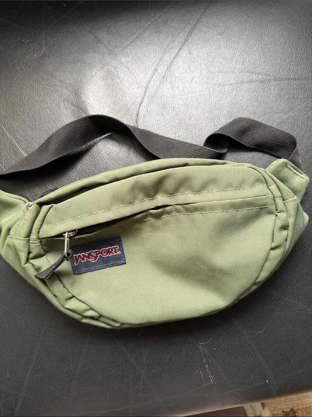 Jansport Olive Green Belt Bag with Black Strap